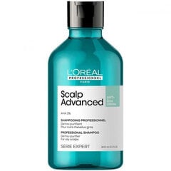 Šampūnas riebiems plaukams Loreal Professionnel Serie Expert Scalp Advanced Anti-Oiliness Dermo-Purifier, 300 ml kaina ir informacija | Šampūnai | pigu.lt