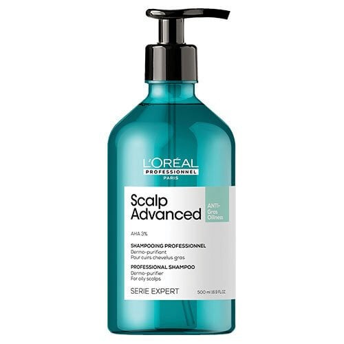 Valomasis šampūnas riebiems plaukams L‘oreal Serie Expert Scalp Advanced, 500 ml kaina ir informacija | Šampūnai | pigu.lt