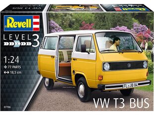 Revell - VW T3 Bus, 1/24, 07706 цена и информация | Конструкторы и кубики | pigu.lt