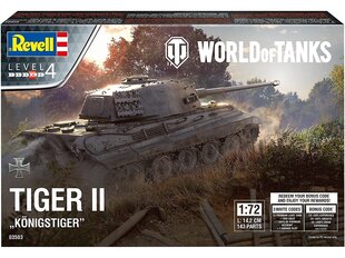 Revell - Tiger II Ausf. B "Königstiger" "World of Tanks", 1/72, 03503 цена и информация | Конструкторы и кубики | pigu.lt