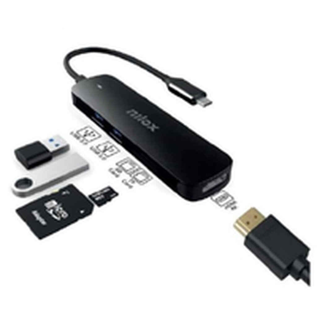 Nilox NXDSUSBC05 kaina ir informacija | Adapteriai, USB šakotuvai | pigu.lt