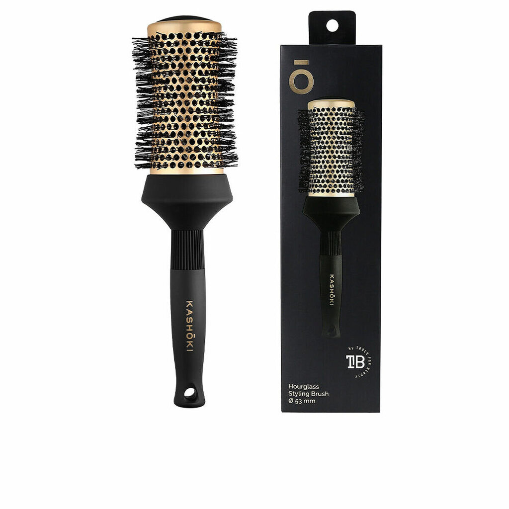 Apvalus plaukų šepetys Kashōki Hourglass, 53 mm цена и информация | Šepečiai, šukos, žirklės | pigu.lt