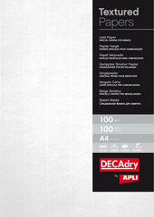 бумага Apli Белый текстурированный A4 100 Листья цена и информация | Канцелярские товары | pigu.lt
