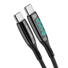 Blitzwolf BW-TC23 USB-C cable to USB-C, 100W 1.8m (black) цена и информация | Кабели и провода | pigu.lt