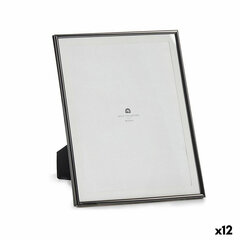 Photo frame Black Crystal Steel (23 x 28 x 15 cm) (12 Units) kaina ir informacija | Rėmeliai, nuotraukų albumai | pigu.lt