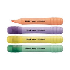 Набор флуоресцентных маркеров Milan Sway Пирог 4 штук цена и информация | Канцелярские товары | pigu.lt