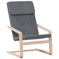 Poilsio kėdė vidaXL, tamsiai pilka цена и информация | Кресла в гостиную | pigu.lt