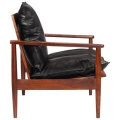 Черный диван из искусственной кожи vidaXL, двойной цена и информация | Диваны | pigu.lt