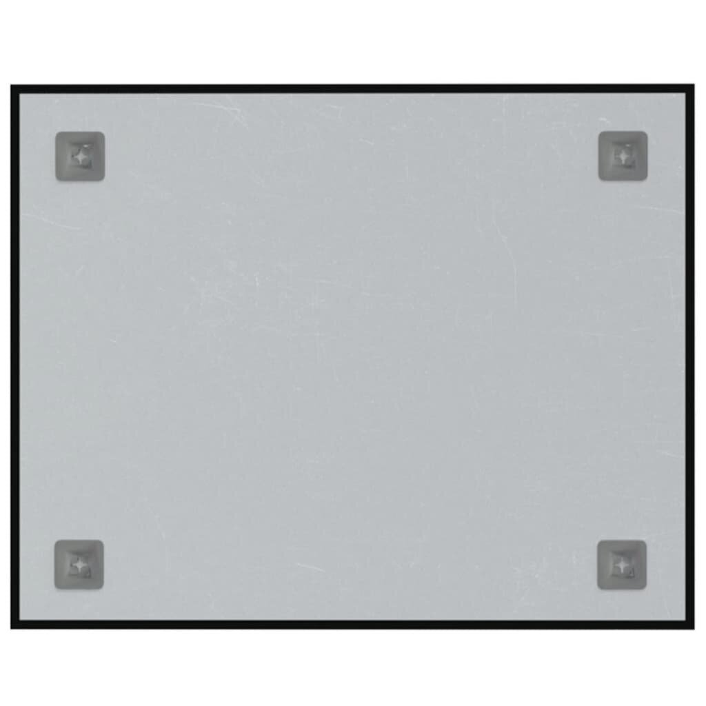 Sieninė magnetinė lenta, vidaXL, 50x40cm, juoda цена и информация | Kanceliarinės prekės | pigu.lt