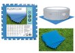 Segmentinis kilimėlis baseinui Bestway, 9 dalių kaina ir informacija | Baseinų priedai | pigu.lt