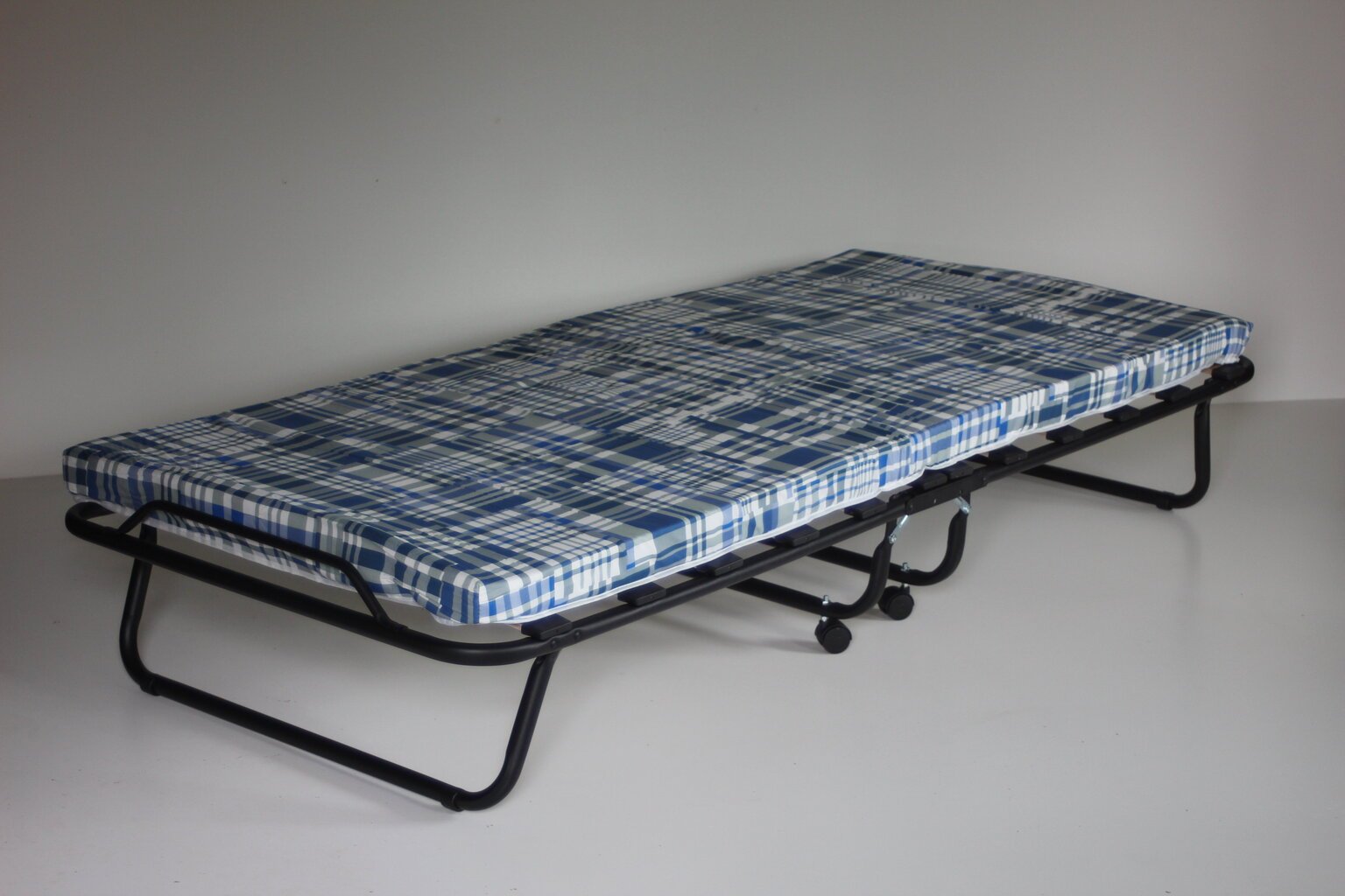 Sulankstoma lova Rovato light, 80x190 cm, mėlyna kaina ir informacija | Lovos | pigu.lt