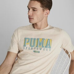 Puma Футболки Graphics Retro Tee Granola Cream 674486 88 674486 88/L цена и информация | Мужские футболки | pigu.lt