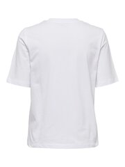 ONLY женская футболка 15290634*02, белый 5715420346724 цена и информация | Футболка женская | pigu.lt