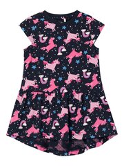 Name It детское платье 13215107*01, тёмно-синий /розовый 5715368394610 цена и информация | Платья для девочек | pigu.lt