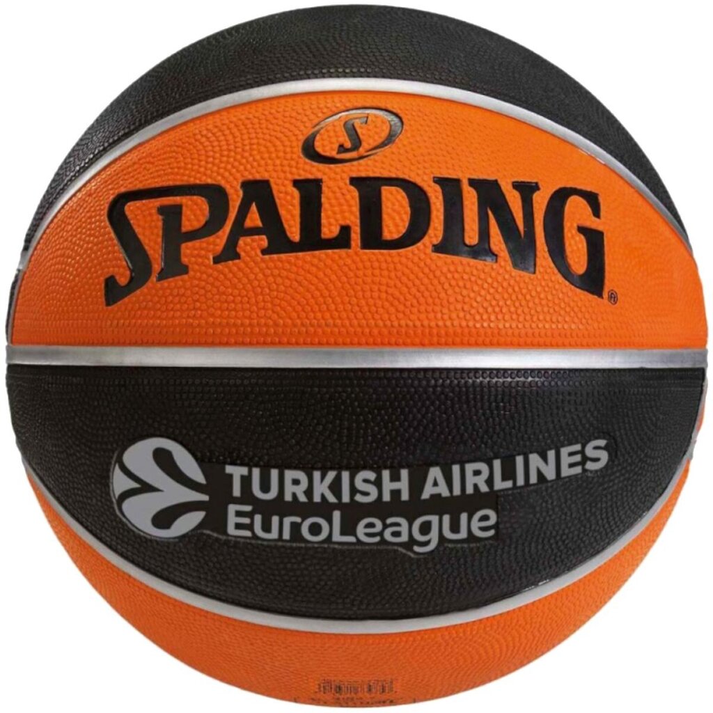 Krepšinio kamuolys Spalding Euroleague TF-150, 6 dydis, rudas цена и информация | Krepšinio kamuoliai | pigu.lt