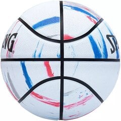 Баскетбольный мяч Spalding Marble, размер 7, белый цена и информация | Баскетбольные мячи | pigu.lt
