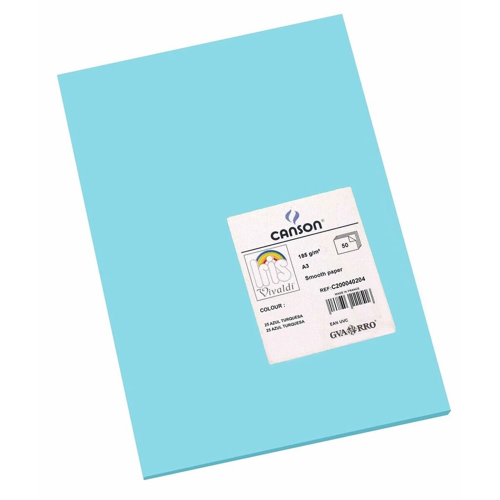 Kartoninis popierius Iris, mėlynas, 50 vnt kaina ir informacija | Sąsiuviniai ir popieriaus prekės | pigu.lt