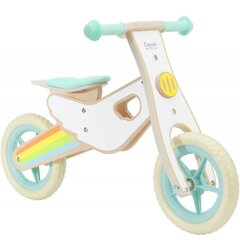 Medinis vaikiškas dviratukas Classic World, baltas kaina ir informacija | Balansiniai dviratukai | pigu.lt