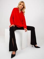 Женский красный свитер оверсайз цена и информация | Свитера женские | pigu.lt