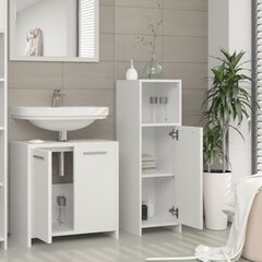 Шкаф для ванной подвесной, белый цена и информация | Шкафчики для ванной | pigu.lt