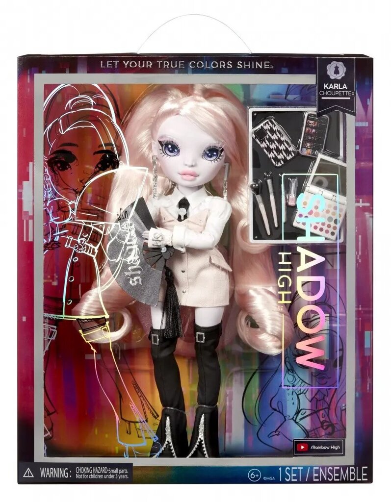 Lėlė Rainbow High Shadow High Karla Choupette kaina ir informacija | Žaislai mergaitėms | pigu.lt