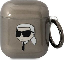 Беспроводные наушники Karl Lagerfeld 3D Logo NFT Choupette TPU Case for Airpods 1|2 White цена и информация | Наушники | pigu.lt