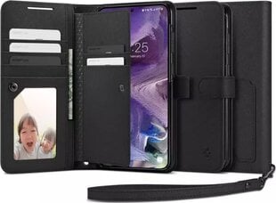 Spigen Wallet S Plus, juodas kaina ir informacija | Telefono dėklai | pigu.lt