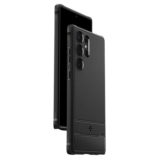 Spigen Rugged Armor ACS05613 skirtas Samsung Galaxy S23 Ultra, juodas цена и информация | Telefono dėklai | pigu.lt
