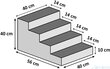 Laiptai augintiniams Amibelle Atlanta Velvet, juodi kaina ir informacija | Guoliai, pagalvėlės | pigu.lt