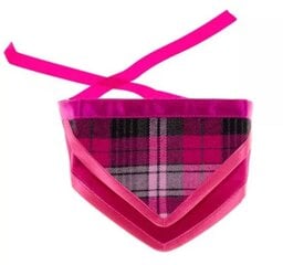 Бандана Amibelle Checkered, розовая цена и информация | Одежда для собак | pigu.lt