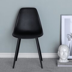 Valgomojo kėdės Venture Home Polar, juodos, 2vnt. цена и информация | Стулья для кухни и столовой | pigu.lt