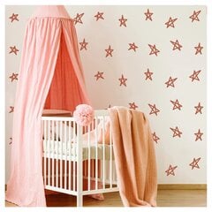 Виниловые наклейки на стену Звёзды розового цвета Декор интерьера для детской комнаты - 40 шт. цена и информация | Интерьерные наклейки | pigu.lt