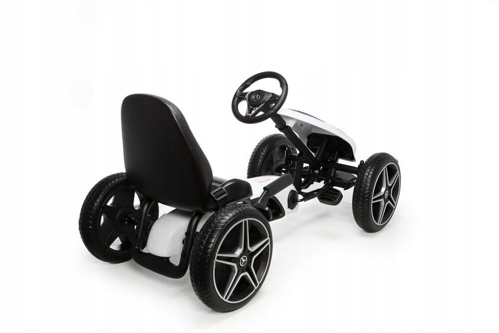 Vaikiškas pedalinis kartingas Hecht Mercedes Benz Go Kart, baltas цена и информация | Žaislai berniukams | pigu.lt