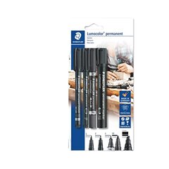 Постоянные маркеры Staedtler Lumocolor, 4 шт. Пакет 4 ПК. цена и информация | Письменные принадлежности | pigu.lt