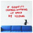 Interjero lipdukas Banksy Graffiti