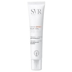 Veido kremas SVR Clairial Spf50+, 40 ml kaina ir informacija | Kremai nuo saulės | pigu.lt