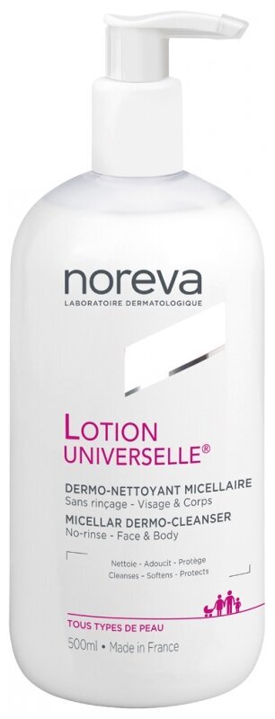 Valomasis micelinis veido ir kūno losjonas Noreva Lotion Universelle, 500 ml цена и информация | Veido prausikliai, valikliai | pigu.lt