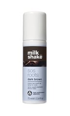 Purškiami dažai plaukų šaknims Milk Shake SOS Roots Dark Brown, 75 ml kaina ir informacija | Plaukų dažai | pigu.lt