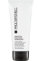 Plaukų gelis Paul Mitchell Firm Style Super Clean Sculpting Gel, 200 ml kaina ir informacija | Plaukų formavimo priemonės | pigu.lt