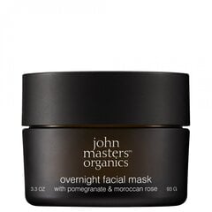 Naktinė veido kaukė su granatais ir marokietiška rože John Masters Organics, 93 g kaina ir informacija | Veido kaukės, paakių kaukės | pigu.lt