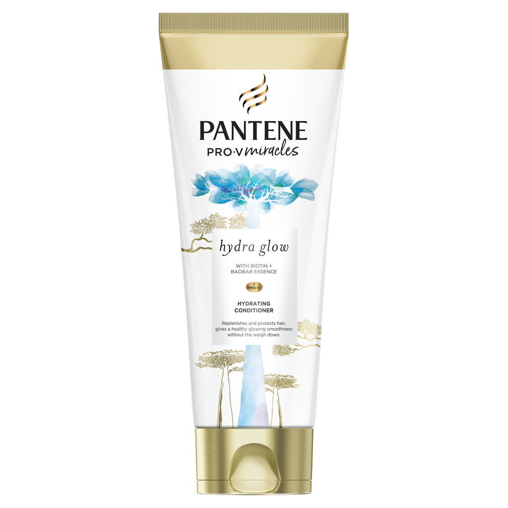 Drėkinamasi plaukų kondicionierius Pantene 3 min. Hydra Miracles, 200 ml kaina ir informacija | Balzamai, kondicionieriai | pigu.lt