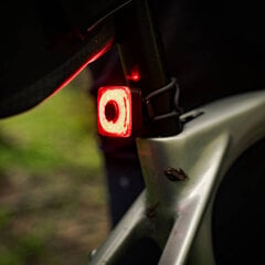 Galinis dviračio žibintas Rock Machine R.Light 50 USB, juodas/pilkas kaina ir informacija | Žibintai ir atšvaitai dviračiams | pigu.lt