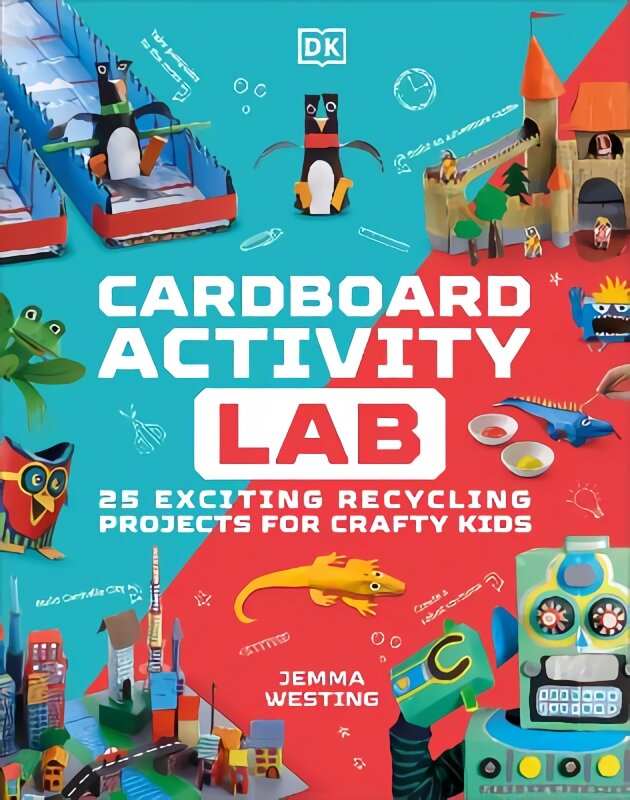 Cardboard Activity Lab: 25 Exciting Recycling Projects for Crafty Kids цена и информация | Knygos vaikams | pigu.lt