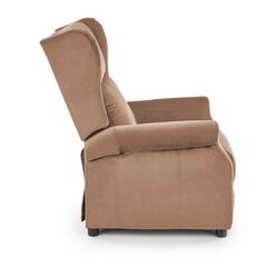 Кресло с откидной спинкой Augustin, бежевое цена и информация | Кресла в гостиную | pigu.lt