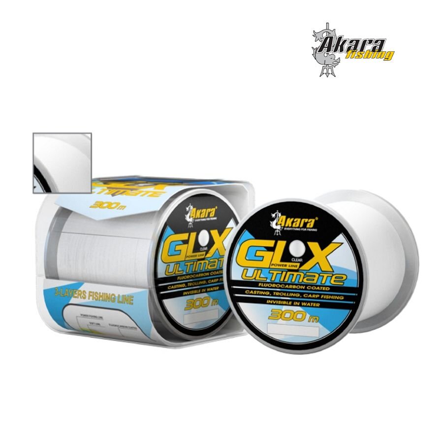 Valas Akara GLX Ultimate 300 m Fluorokarbonas, 0.45 mm цена и информация | Valai | pigu.lt