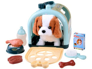 Interaktyvus šuniukas su transportavimo dėže kaina ir informacija | Minkšti (pliušiniai) žaislai | pigu.lt