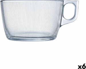 Чашка Luminarc Stripy Большой Прозрачный Cтекло (500 ml) (6 штук) цена и информация | Стаканы, фужеры, кувшины | pigu.lt