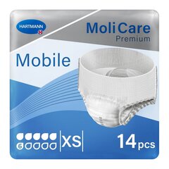 Sauskelnės suaugusiems MoliCare Premium 6XS, 14 vnt. kaina ir informacija | Sauskelnės, įklotai, paklotai suaugusiems | pigu.lt