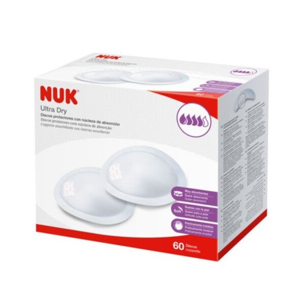 Įdėklai į liemenėlę NUK Ultra Dry, 60 vnt. kaina ir informacija | Žindymo prekės | pigu.lt