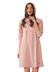 Bisbigli платье в спортивном стиле с капюшоном "Abigail Light Pink - Gold Velour" цена и информация | Платья | pigu.lt